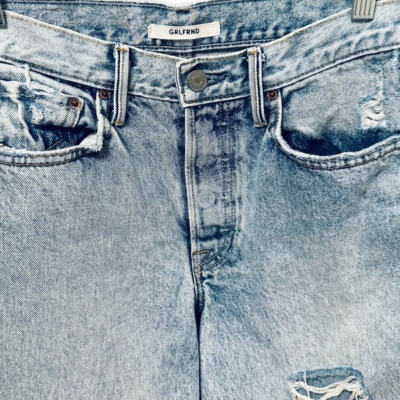 GRLFRND Karolina High Rise Distressed Rigid Reactive Jeans Size 27 - Picture 9 of 11
